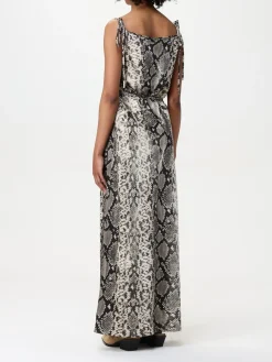 Abito Acne Studios in crêpe con stampa pitone