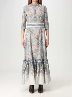 Abito chemisier Etro in cotone con stampa Paisley