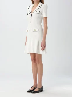 Abito chemisier Self-Portrait in misto viscosa