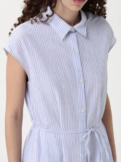 Abito chemisier Woolrich in cotone a righe