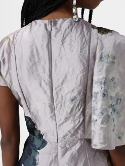 Abito Erdem in seta con stampa floreale