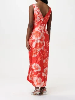 Abito Erdem in seta stampata