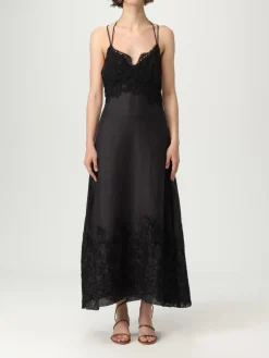 Abito Ermanno Scervino Life in lino con inserti in pizzo