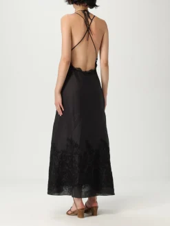 Abito Ermanno Scervino Life in lino con inserti in pizzo