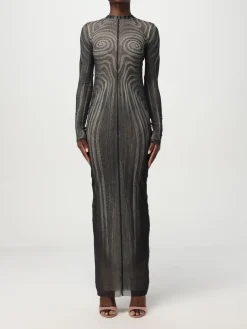 Abito Jean Paul Gaultier in jersey con motivo jacquard