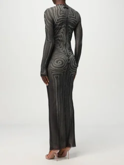 Abito Jean Paul Gaultier in jersey con motivo jacquard