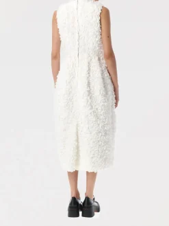 Abito midi Comme Des Garçons in organza con ricamo