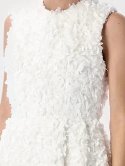 Abito midi Comme Des Garçons in organza con ricamo