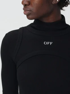 Abito midi con logo Off-White