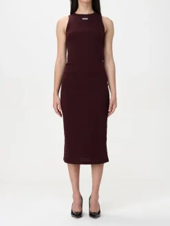 Abito midi McQueen in maglia di cotone