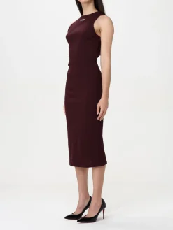 Abito midi McQueen in maglia di cotone