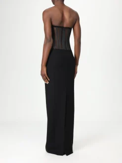 Abito Monot in crêpe e mesh