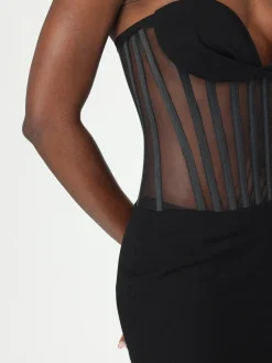 Abito Monot in crêpe e mesh