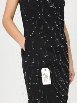 Abito Moschino Couture in crepe con applicazioni