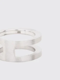 Anello Tom Wood in argento spazzolato