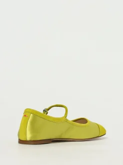 Ballerina Aeyde in raso e camoscio