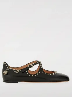 Ballerina Bally in pelle con borchie