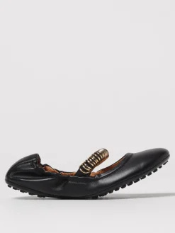 Ballerina Dee Tod's in nappa con anelli metallici