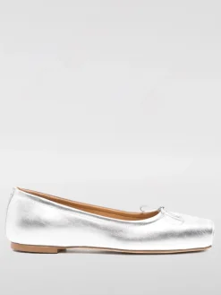 Ballerina Gabriella Aeyde in nappa laminata con fiocco