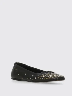 Ballerina Golden Goose in pelle con borchie martellate