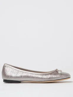 Ballerina Jimmy Choo in tessuto lamè