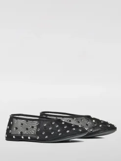 Ballerina Khaite in nylon a rete con cristalli