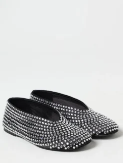 Ballerina Khaite in raso con strass all over