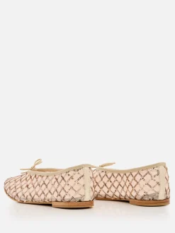 Ballerina Lilouh Repetto in nylon a rete con paillettes ricamate