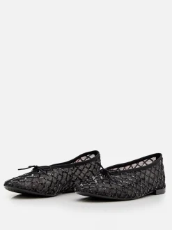 Ballerina Lilouh Repetto in nylon a rete con paillettes ricamate
