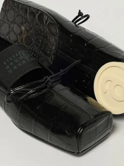 Ballerina MM6 Maison Margiela in pelle spazzolata stampa cocco