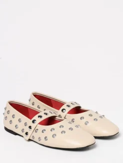 Ballerina Stella McCartney in pelle sintetica riciclata con borchie