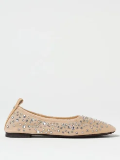 Ballerina Tory Burch in nylon a rete con strass all over