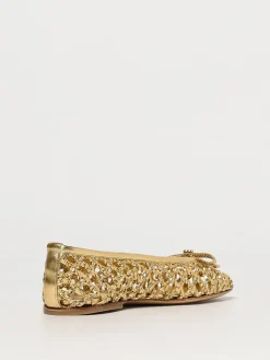 Ballerina Versilia Casadei in pelle vegana con lavorazione crochet