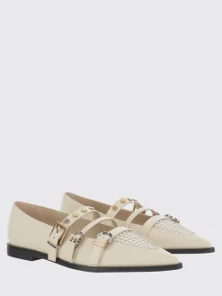 Ballerina Zulema Pinko in pelle con borchie