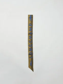 Bandeau Longchamp in seta stampata