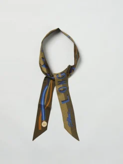 Bandeau Longchamp in seta stampata