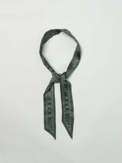 Bandeau Longchamp in seta stampata