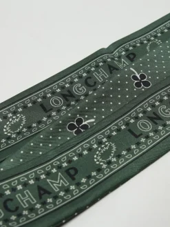 Bandeau Longchamp in seta stampata