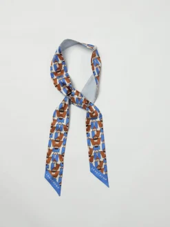 Bandeau Longchamp in seta stampata