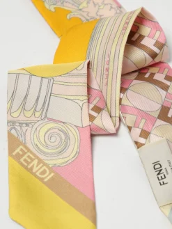Bandeau Wrappy Fendi in seta stampata