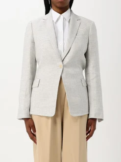 Blazer a monopetto in misto lino Theory