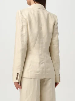 Blazer a monopetto in misto lino Lauren Ralph Lauren