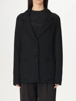 Blazer a monopetto in viscosa Emporio Armani