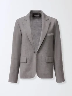 Blazer classico Fabiana Filippi in misto lana vergine