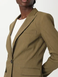 Blazer classico Pinko in lino e viscosa