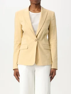 Blazer classico Pinko in lino e viscosa