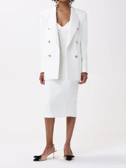 Blazer doppiopetto Elisabetta Franchi in crêpe