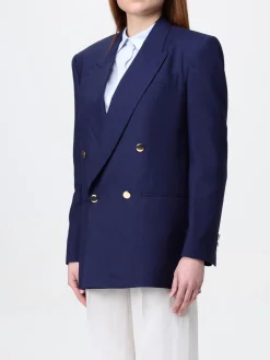 Blazer doppiopetto Lardini in lana e seta