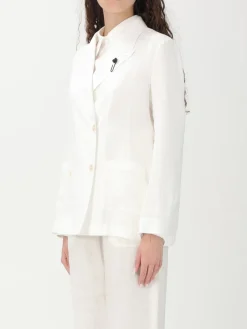 Blazer doppiopetto Lardini in lino