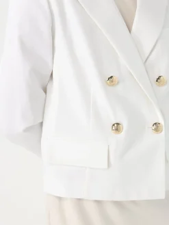 Blazer doppiopetto Lauren Ralph Lauren in cotone stretch